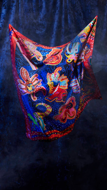 Fantasy Animals Knot Wrap - US 3352